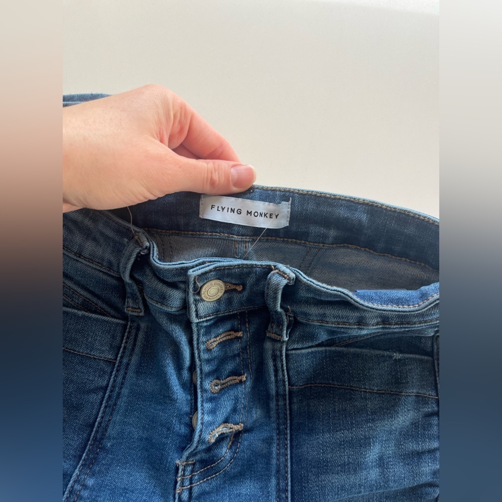 Flying Monkey Blue Flare Leg Jeans - Picture 5 of 8